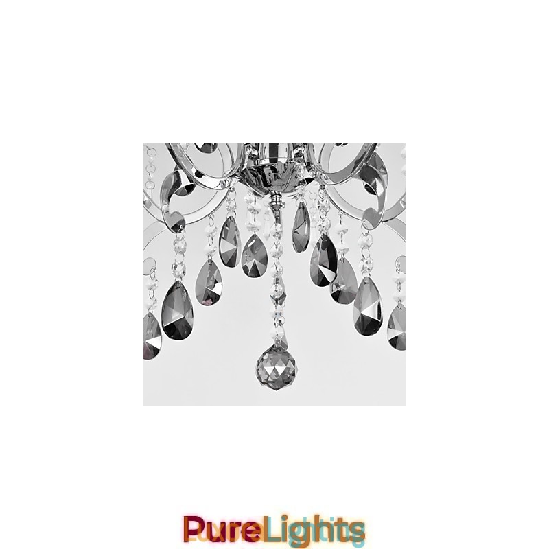 Designer Touch Decorative Traditional Classic Chrome Chandelier