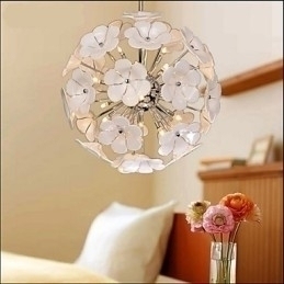 Designer Touch Decorative The Glass Ball Flower Garden Shops Warm Chandelier