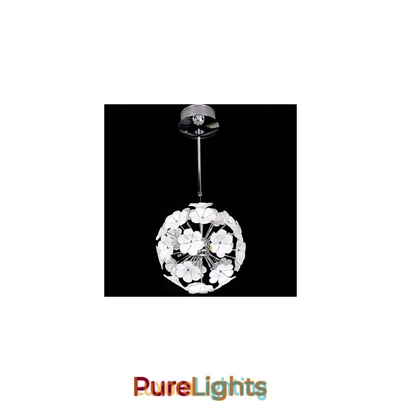 Designer Touch Decorative The Glass Ball Flower Garden Shops Warm Chandelier