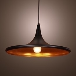 Designer Touch Decorative Comtemporary Aluminum Pendant Light with Black Shade