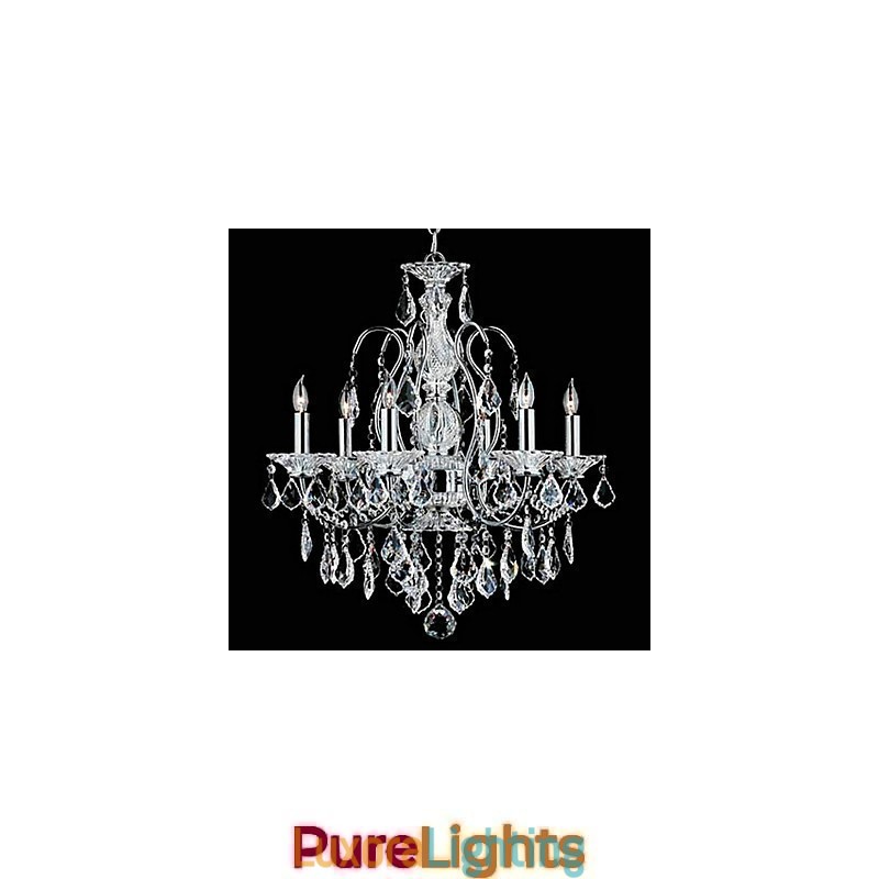 Designer Touch Decorative Traditional Classic Crystal Chrome Metal Chandelier