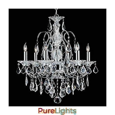 Designer Touch Decorative Traditional Classic Crystal Chrome Metal Chandelier