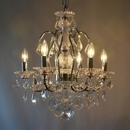 Designer Touch Decorative Traditional Classic Crystal Chrome Metal Chandelier