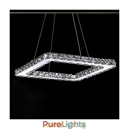 Designer Touch Decorative Modern Contemporary Crystal Electroplated Metal Chandelier