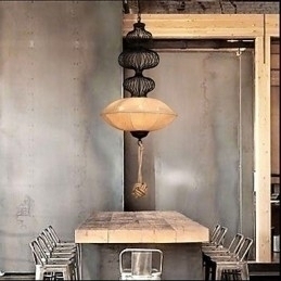Designer Touch Decorative Nordic Retro Industrial Hemp Creative Birdcage Lamps