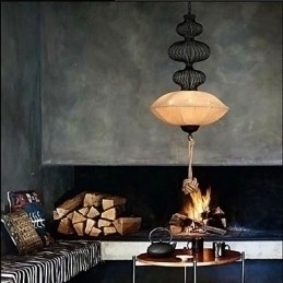 Designer Touch Decorative Nordic Retro Industrial Hemp Creative Birdcage Lamps