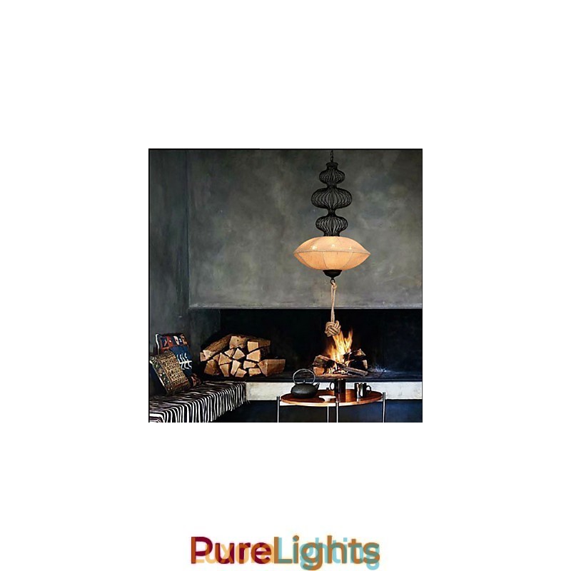 Designer Touch Decorative Nordic Retro Industrial Hemp Creative Birdcage Lamps