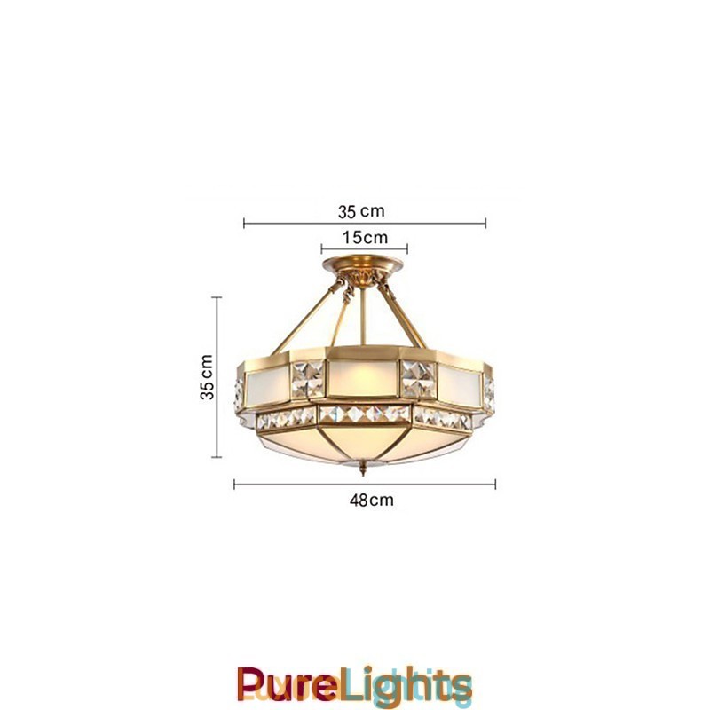 Designer Touch Decorative Traditional Classic Rustic Lodge Brass Metal Pendant Light