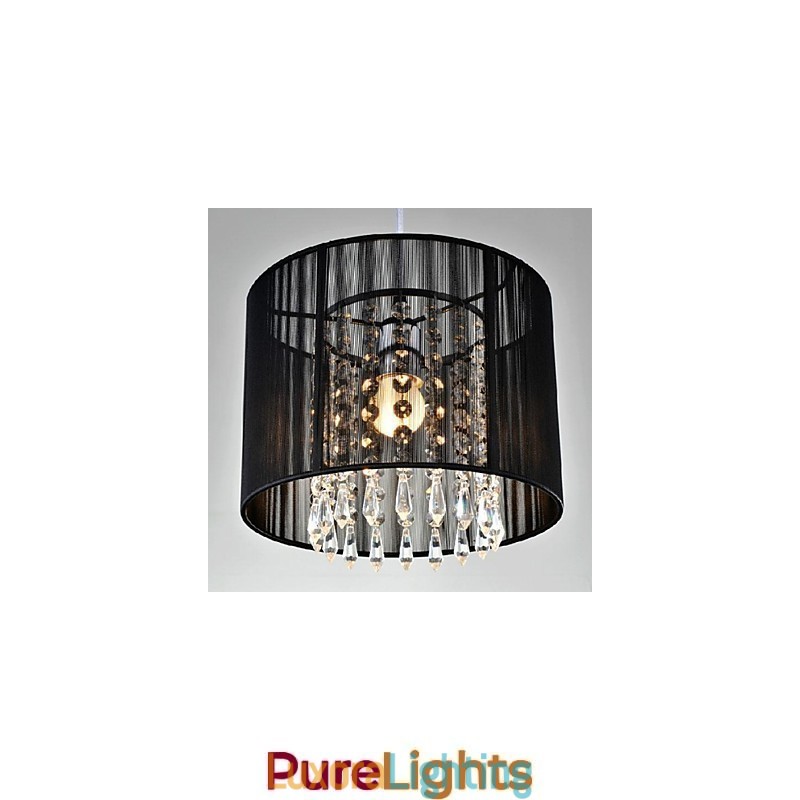 Designer Touch Decorative Modern Contemporary Crystal Chrome Metal Pendant Light