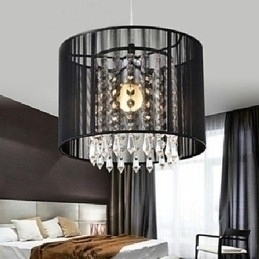 Designer Touch Decorative Modern Contemporary Crystal Chrome Metal Pendant Light