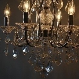Designer Touch Decorative Traditional Classic Crystal Chrome Metal Chandelier