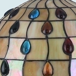 Designer Touch Decorative European Rural Creative Arts Stained Glass Chandelier Restoring Ancient Ways Lamp Light