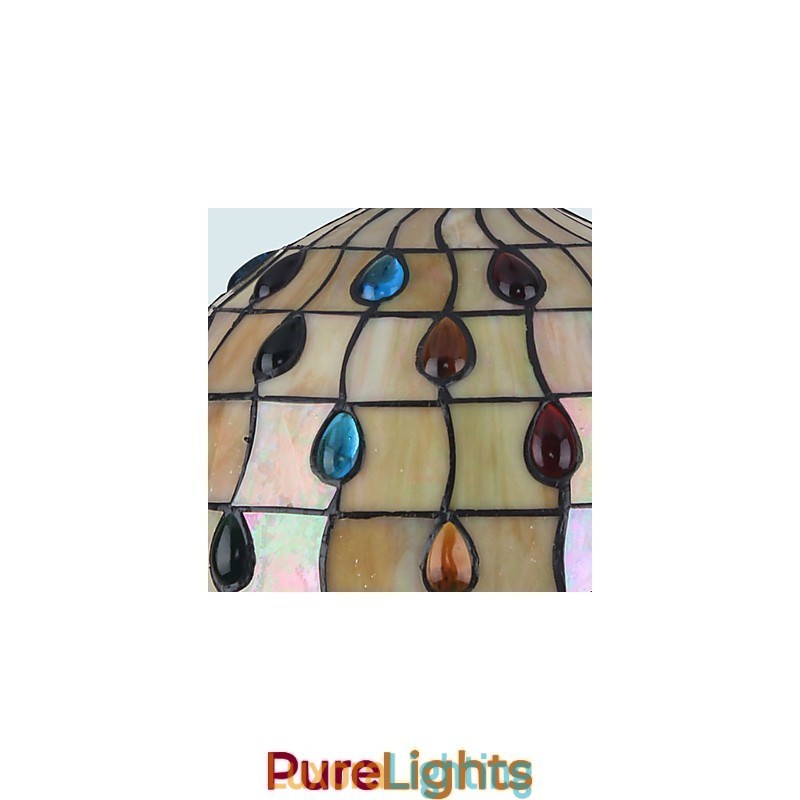 Designer Touch Decorative European Rural Creative Arts Stained Glass Chandelier Restoring Ancient Ways Lamp Light