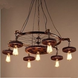 Designer Touch Decorative Creative Gear Of Retro Home Furnishing Iron Chandelier
