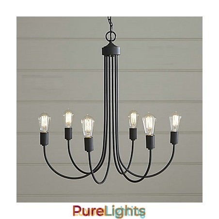 Designer Touch Decorative Country Painting Metal Chandelier