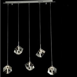 Designer Touch Decorative Fashion Crystal Lamp Five Head Crystal Pendant