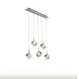 Designer Touch Decorative Fashion Crystal Lamp Five Head Crystal Pendant