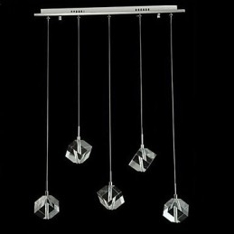 Designer Touch Decorative Fashion Crystal Lamp Five Head Crystal Pendant