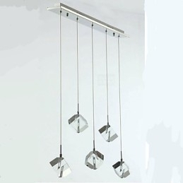 Designer Touch Decorative Fashion Crystal Lamp Five Head Crystal Pendant