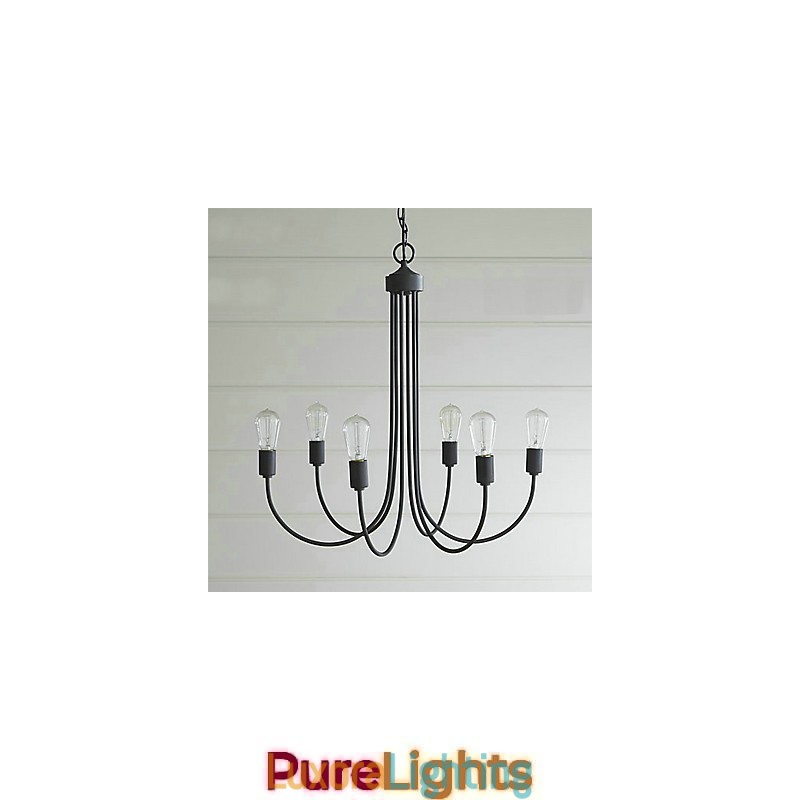 Designer Touch Decorative Country Painting Metal Chandelier