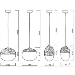 Designer Touch Decorative Nordic Contracted Mushroom Creative Nuts Single Head Glass Chandelier Lamp Light