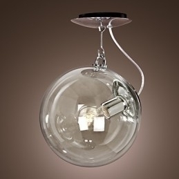 Designer Touch Decorative Modern Contemporary Globe Mini Style Anodized Pendant Light