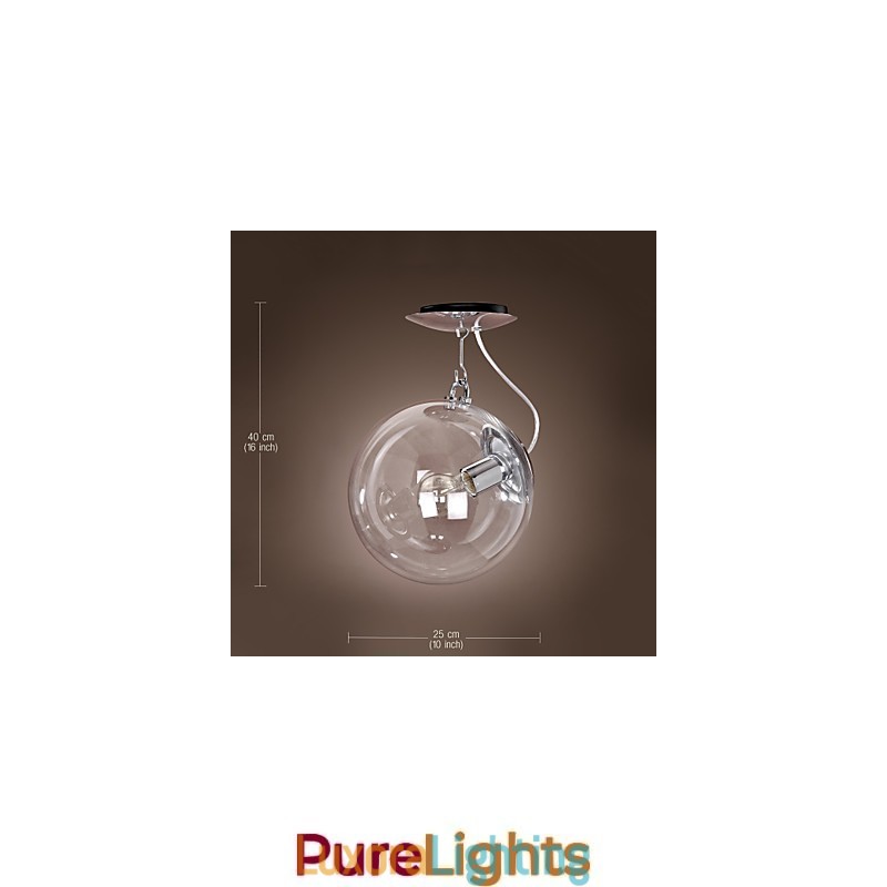 Designer Touch Decorative Modern Contemporary Globe Mini Style Anodized Pendant Light