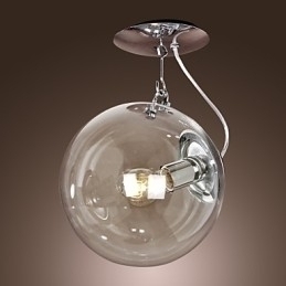 Designer Touch Decorative Modern Contemporary Globe Mini Style Anodized Pendant Light