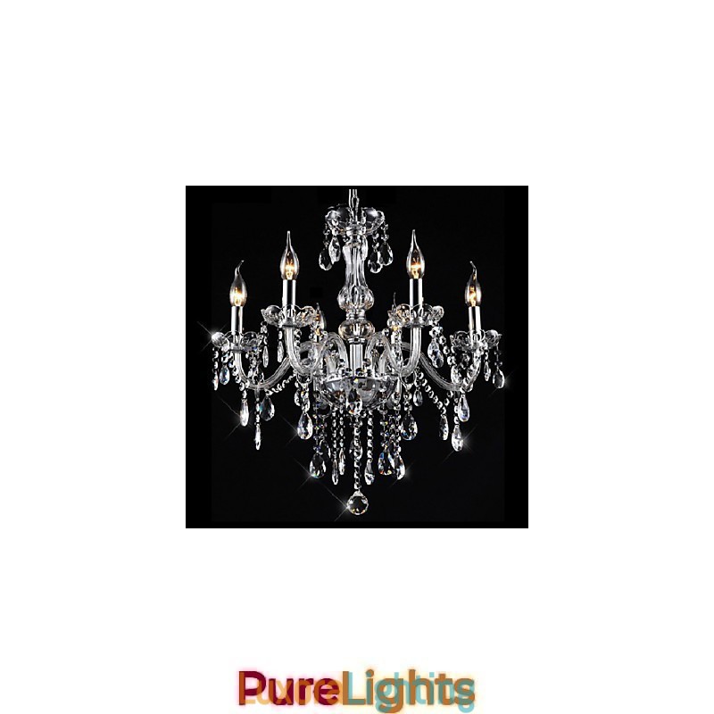 Designer Touch Decorative Traditional Classic Vintage Crystal Electroplated Crystal Chandelier