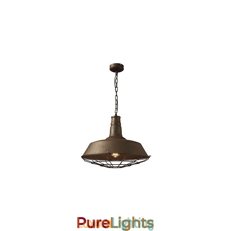 Designer Touch Decorative Retro Pendant Lamp 1 Light Old Metal Materila Shade Shop