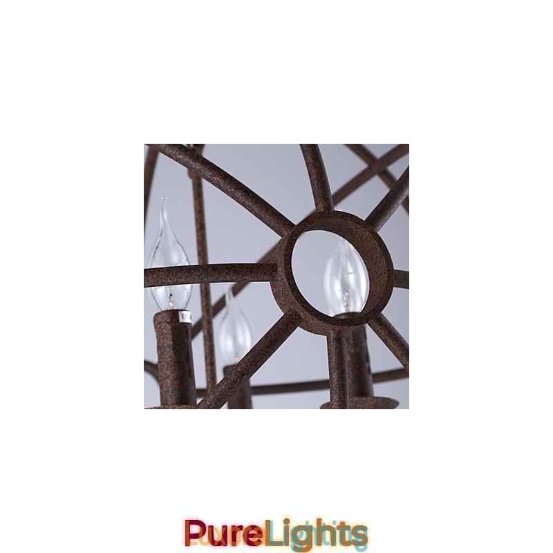 Designer Touch Decorative Sitting Lights Nordic Country Wrought Iron American Retro Candle Chandelier The Black Chandelier