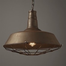 Designer Touch Decorative Retro Pendant Lamp 1 Light Old Metal Materila Shade Shop