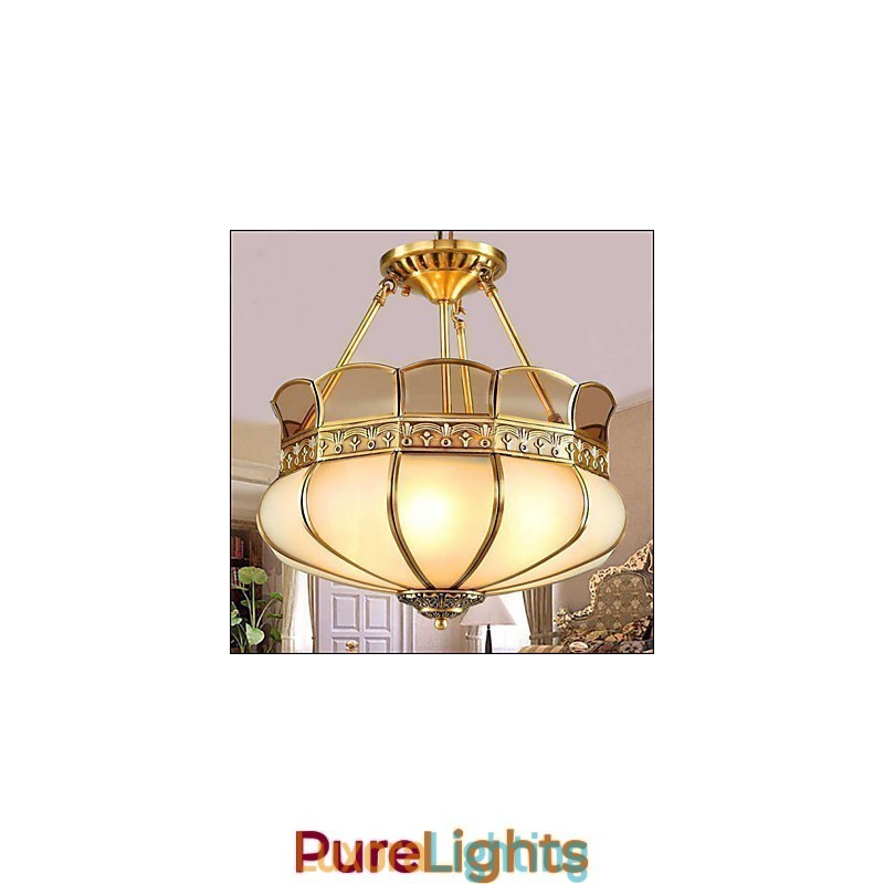 Designer Touch Decorative The Classical Copper Semi Ceiling lamp Copper Porch