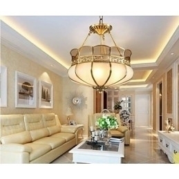 Designer Touch Decorative The Classical Copper Semi Ceiling lamp Copper Porch