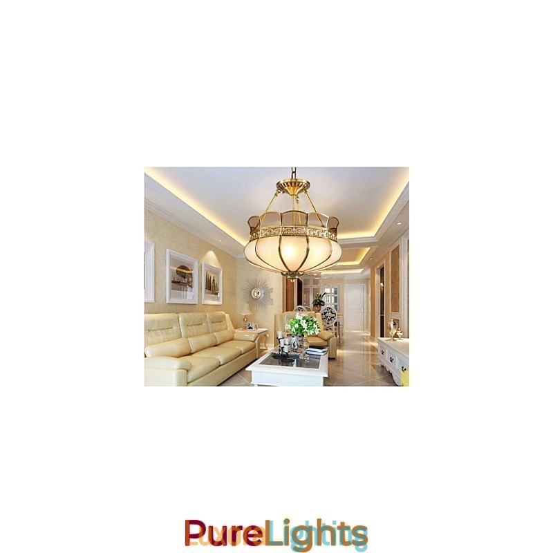 Designer Touch Decorative The Classical Copper Semi Ceiling lamp Copper Porch