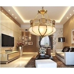 Designer Touch Decorative The Classical Copper Semi Ceiling lamp Copper Porch