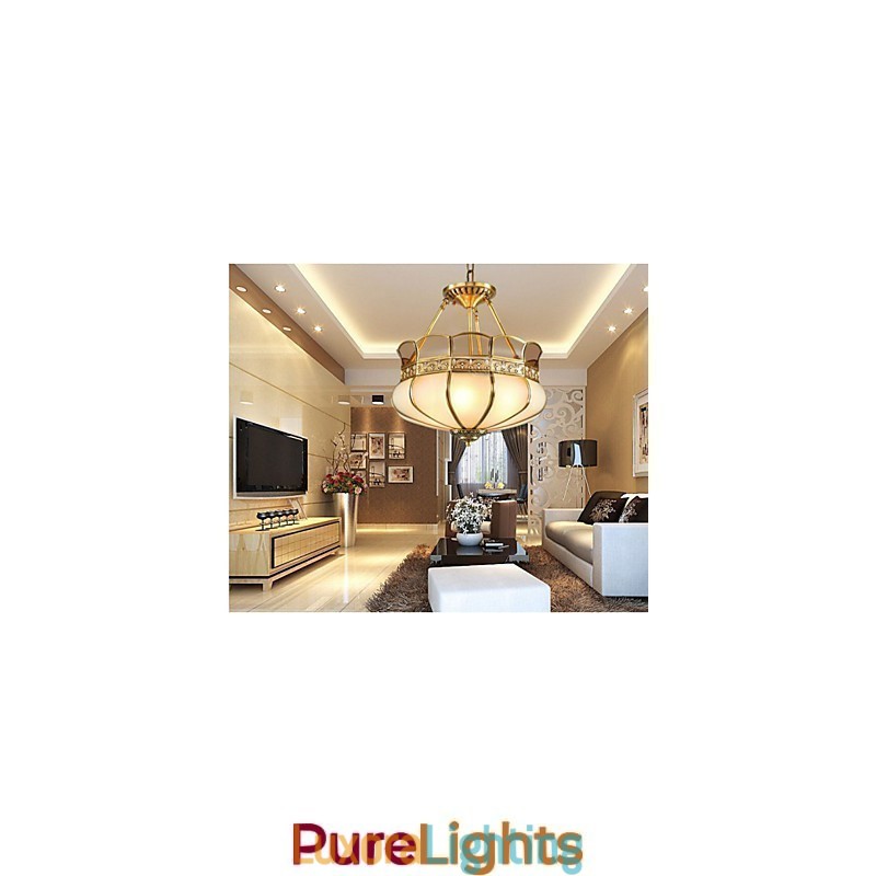 Designer Touch Decorative The Classical Copper Semi Ceiling lamp Copper Porch