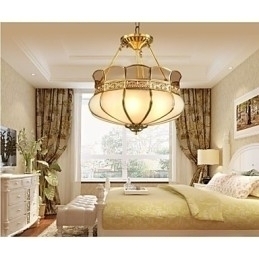 Designer Touch Decorative The Classical Copper Semi Ceiling lamp Copper Porch