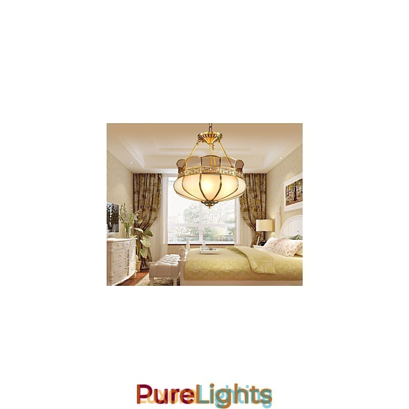 Designer Touch Decorative The Classical Copper Semi Ceiling lamp Copper Porch