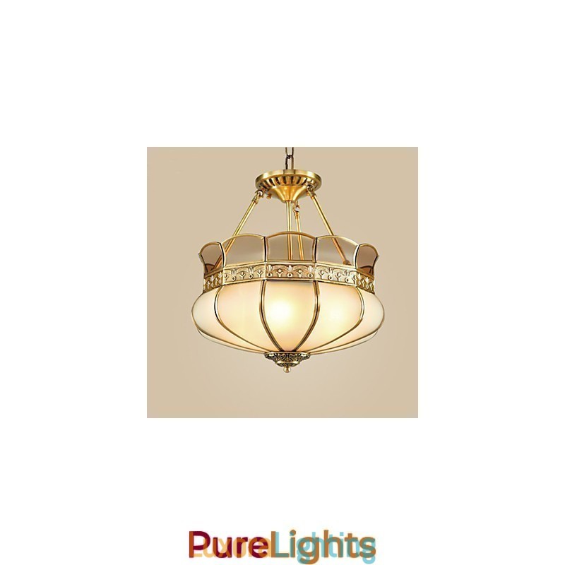 Designer Touch Decorative The Classical Copper Semi Ceiling lamp Copper Porch