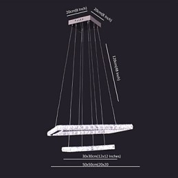 Designer Touch Decorative Modern Contemporary Crystal Metal Pendant Light