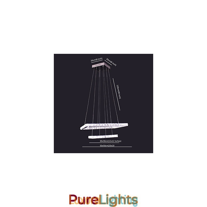 Designer Touch Decorative Modern Contemporary Crystal Metal Pendant Light