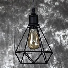 Designer Touch Decorative Amercian Small Steel Birdcage Pendant Vintage Retro DIY Drop Light Industrial Lighting Fixture for Home Decorate