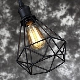 Designer Touch Decorative Amercian Small Steel Birdcage Pendant Vintage Retro DIY Drop Light Industrial Lighting Fixture for Home Decorate