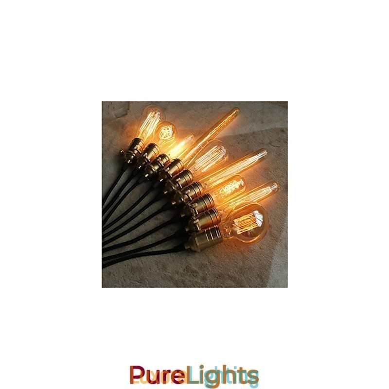 Designer Touch Decorative American Retro Minimalist Single Copper Chandelier Lamp