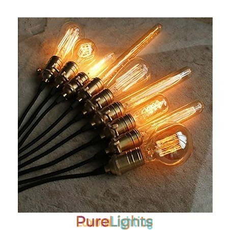 Designer Touch Decorative American Retro Minimalist Single Copper Chandelier Lamp