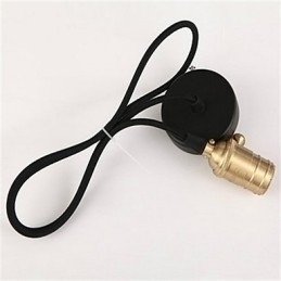 Designer Touch Decorative American Retro Minimalist Single Copper Chandelier Lamp