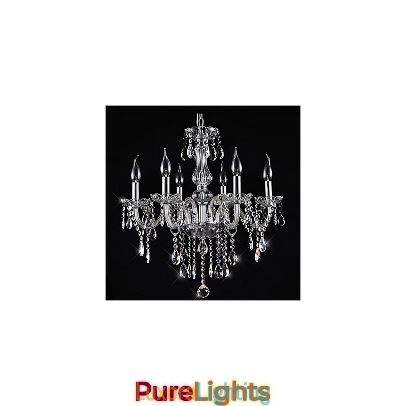 Designer Touch Decorative Traditional Classic Vintage Crystal Electroplated Crystal Chandelier