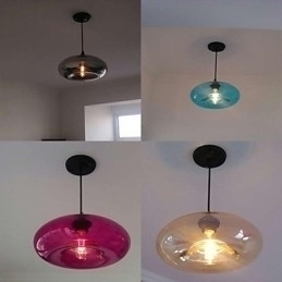 Designer Touch Decorative Modern Characteristic Pendant 1 Light With Transparent Shade