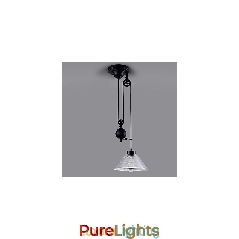 Designer Touch Decorative Vintage Pendant Light 1 Light Island Light Foyer pendants Metal + Galss